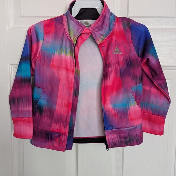 Adidas Girls (Size 2T) Track Zip-Up Jacket & Skort (Skirt/Shorts) - Picture 5 of 12